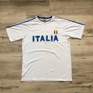Italia White and Blue Men's Tee
